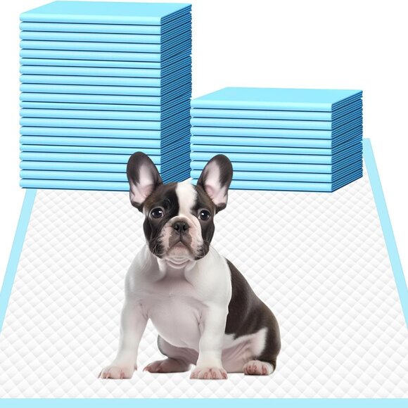 100 Pet Pads for Dogs Ultra-Absorbent Puppy Training Underpad Blue 13in x 18in - Picture 5 of 6